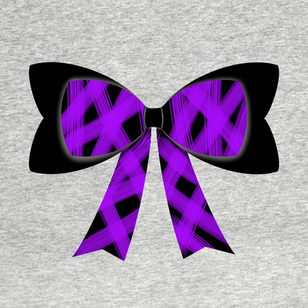 Purple streak bow by tothemoons